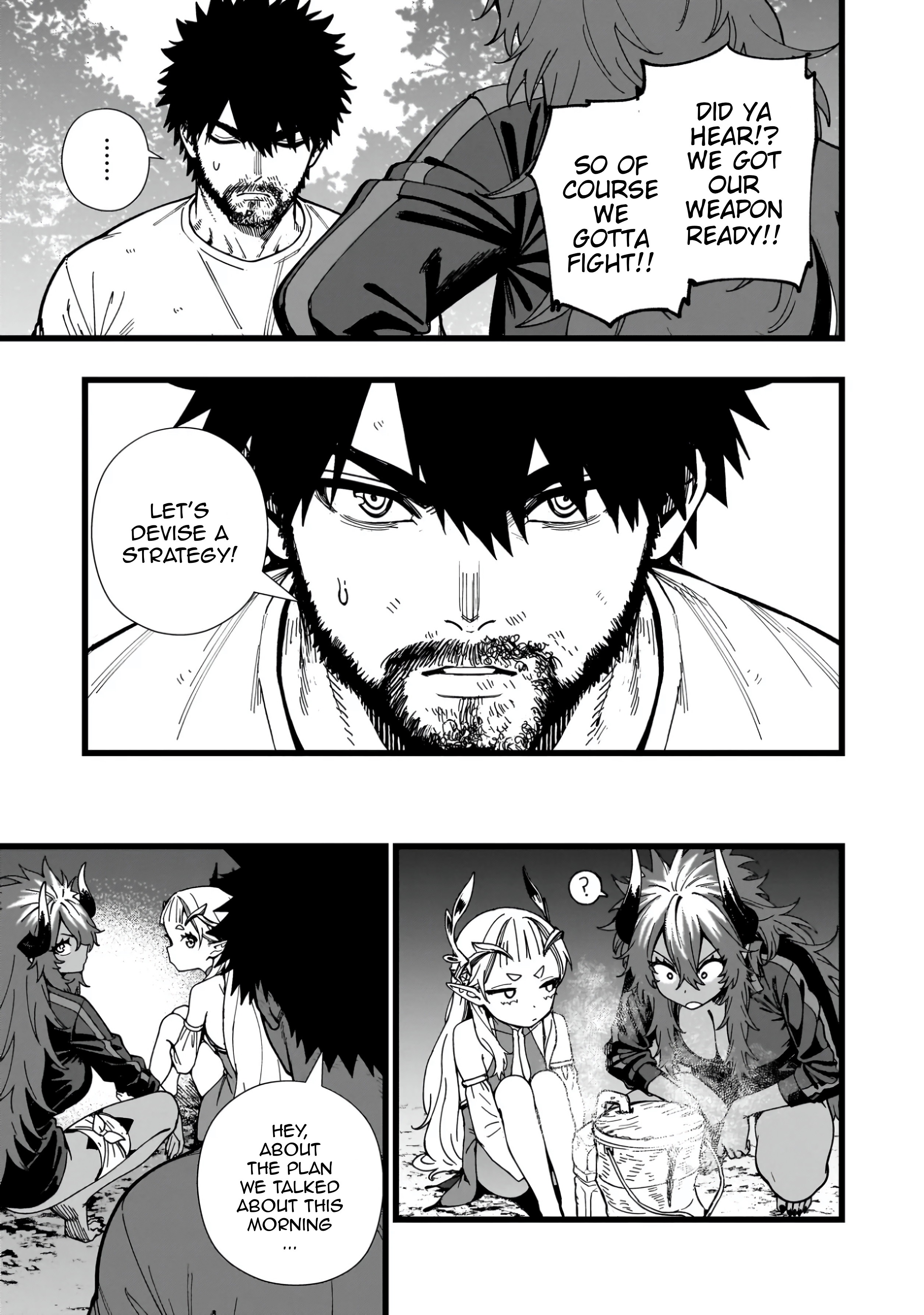 Halaman dari Senki Survival Saga -Isekai no Unmei o Kaketa Mujintou Fujun Iseikouyuu- Chapter 12