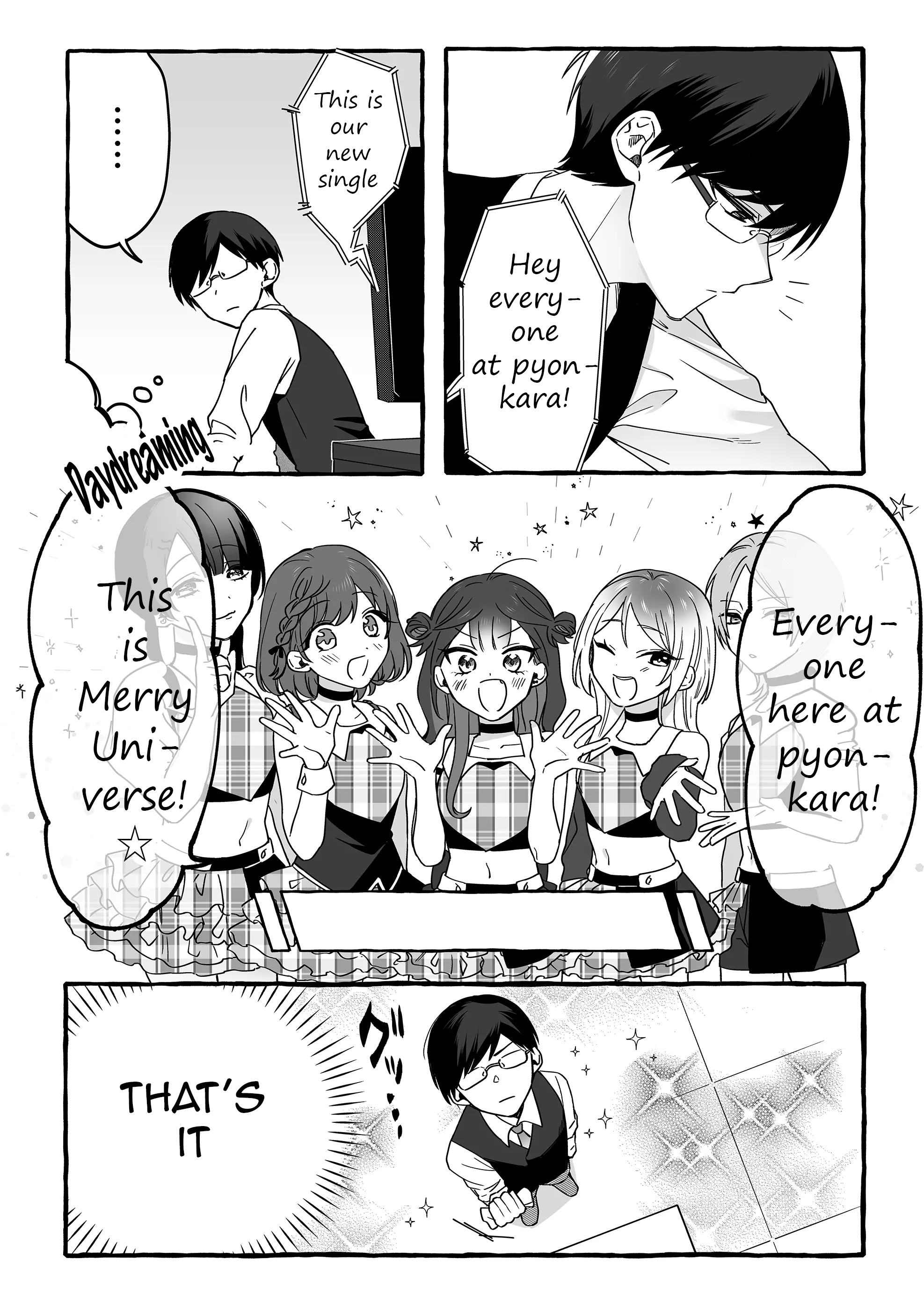 Halaman dari Damedol to Sekai ni Hitori Dake no Fan Chapter 7