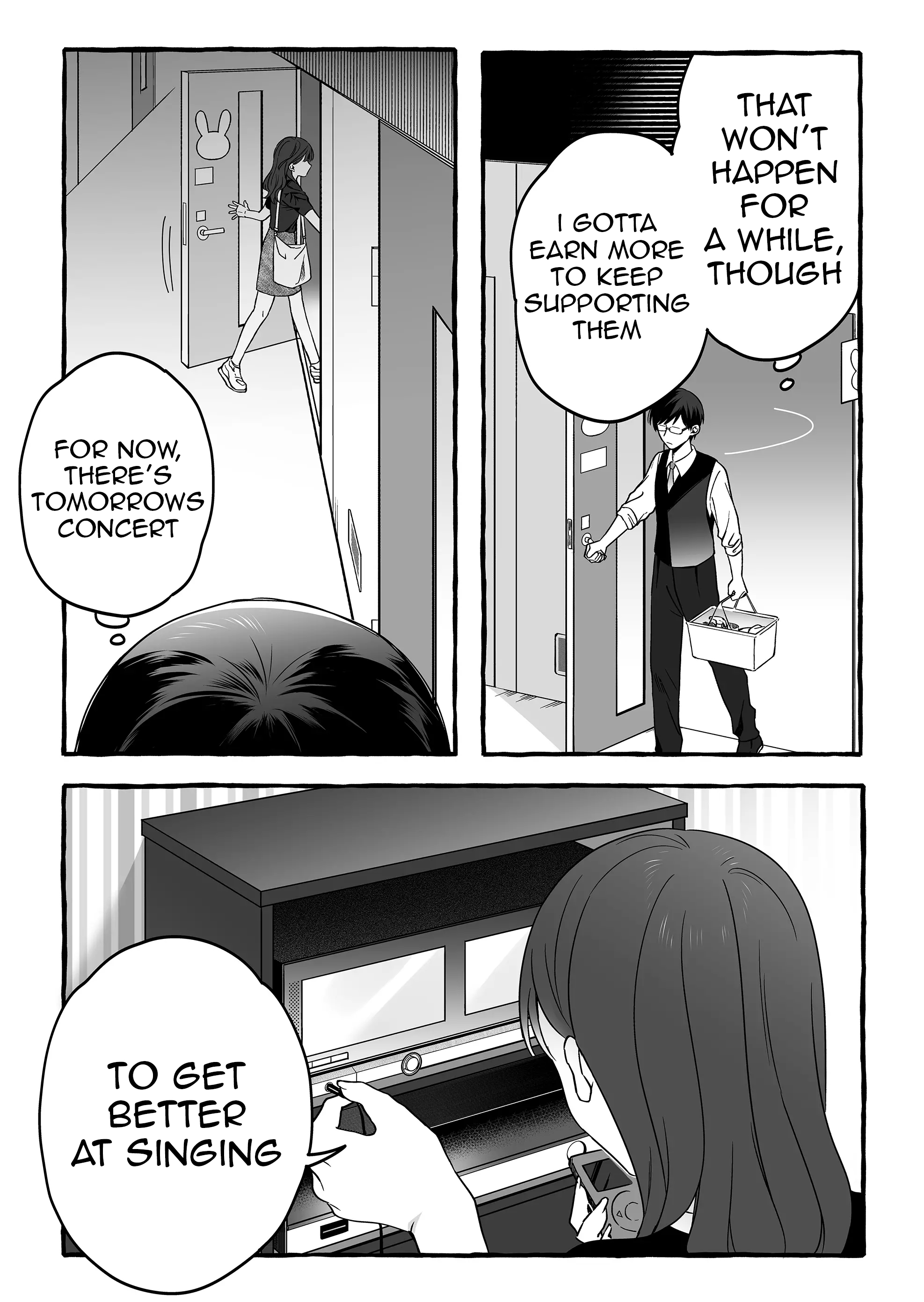 Halaman dari Damedol to Sekai ni Hitori Dake no Fan Chapter 7