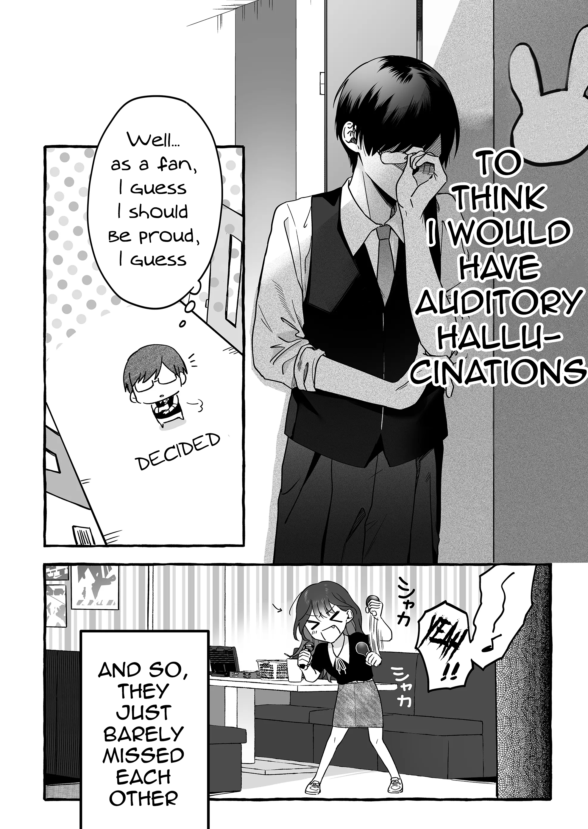 Halaman dari Damedol to Sekai ni Hitori Dake no Fan Chapter 7