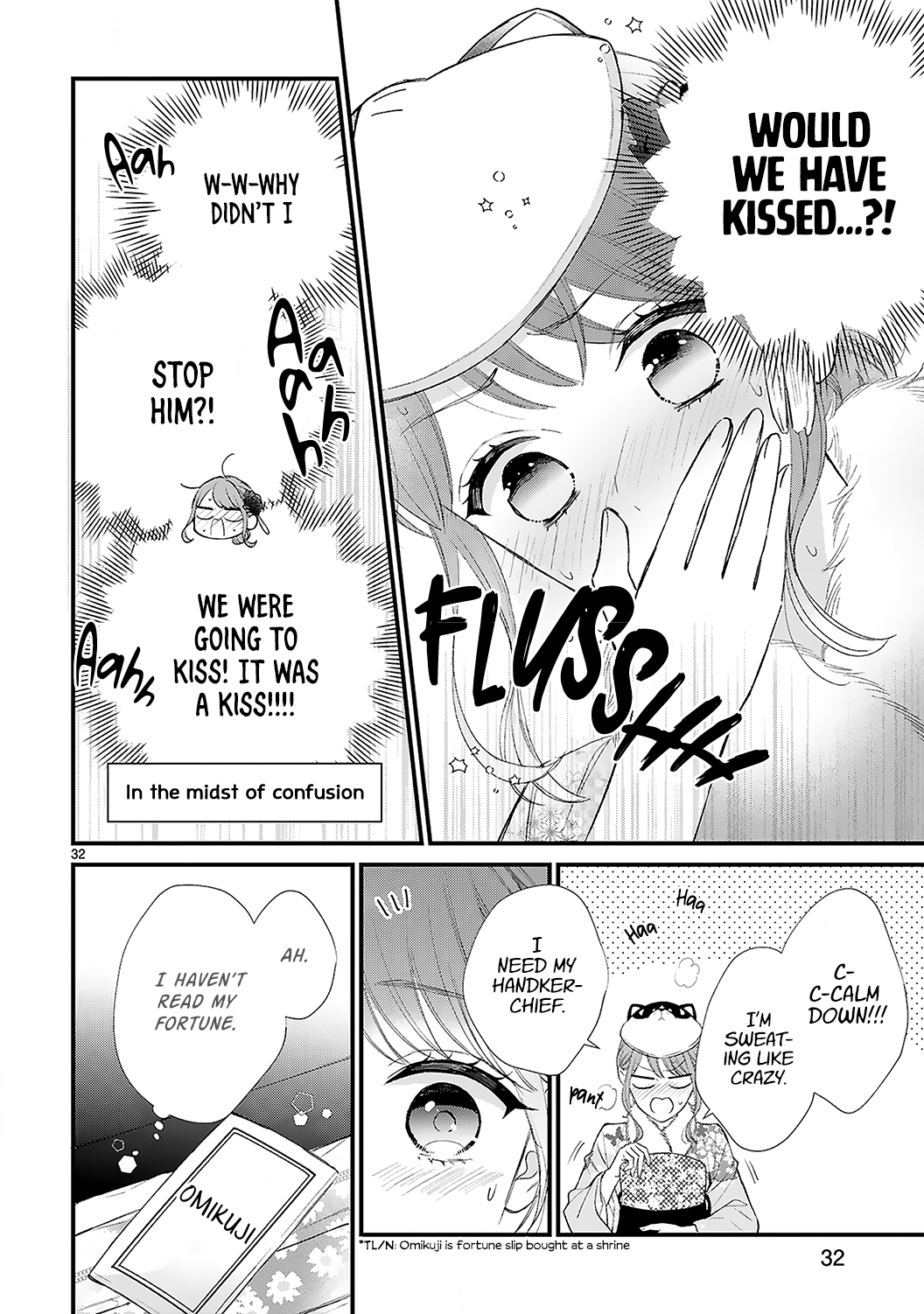 Halaman dari Kurosaki-san no Ichizuna Ai ga Tomaranai Chapter 11.2
