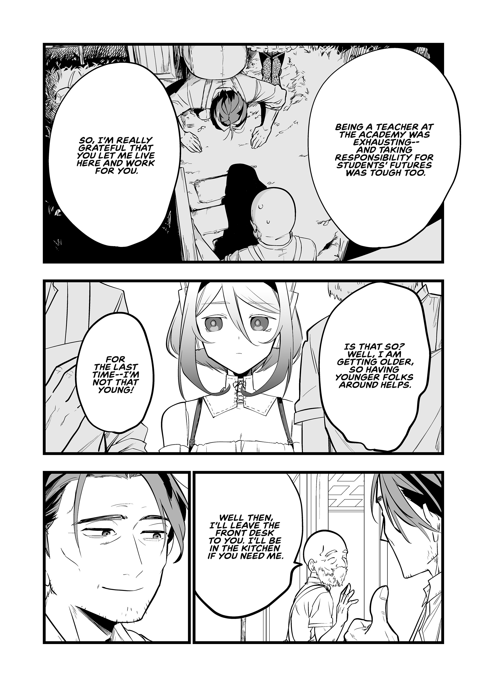 Halaman dari "Ano Toki Tasukete Itadaita Monster Musume desu." Isekai Ossan Kyoushi Totsuzen no Moteki ni Konwaku suru Chapter 35
