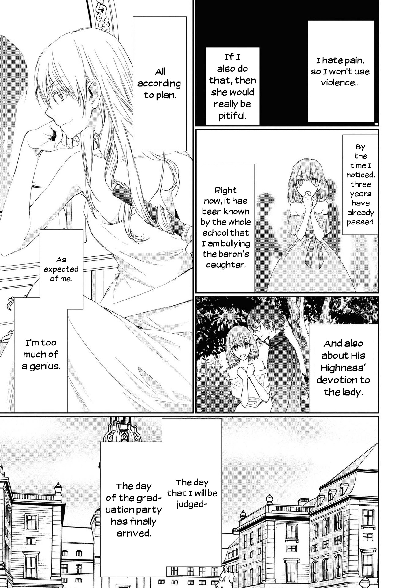 Halaman dari Though I May Be a Villainess, I'll Show You I Can Obtain Happiness! Chapter 3