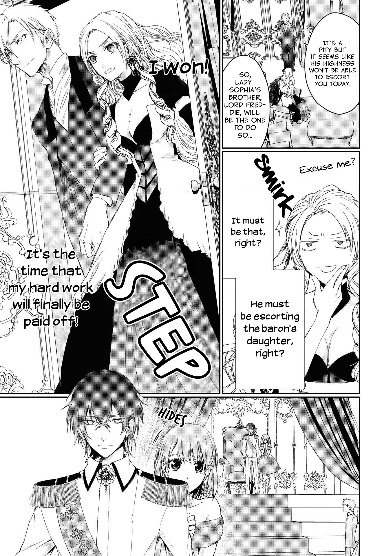 Halaman dari Though I May Be a Villainess, I'll Show You I Can Obtain Happiness! Chapter 3
