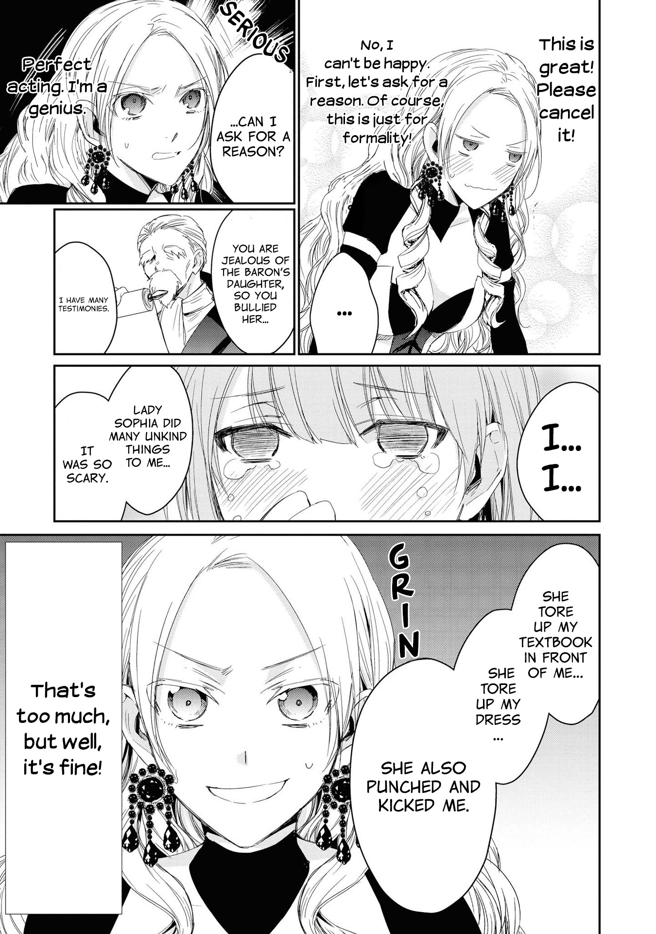 Halaman dari Though I May Be a Villainess, I'll Show You I Can Obtain Happiness! Chapter 3