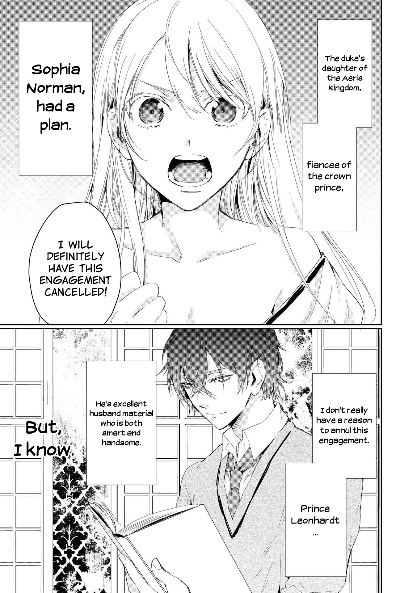 Halaman dari Though I May Be a Villainess, I'll Show You I Can Obtain Happiness! Chapter 3