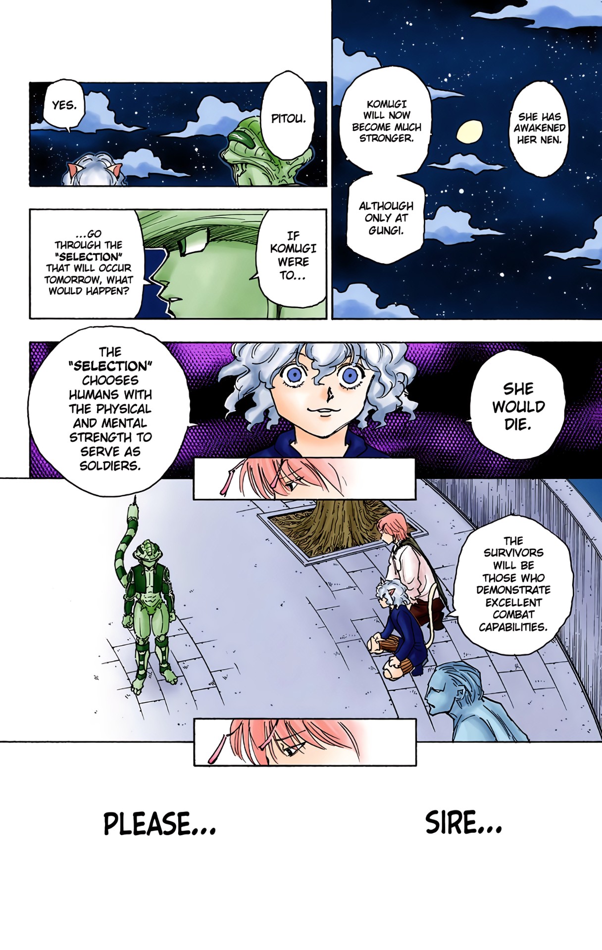 Halaman dari HUNTER x HUNTER (Official Colored) Chapter 257