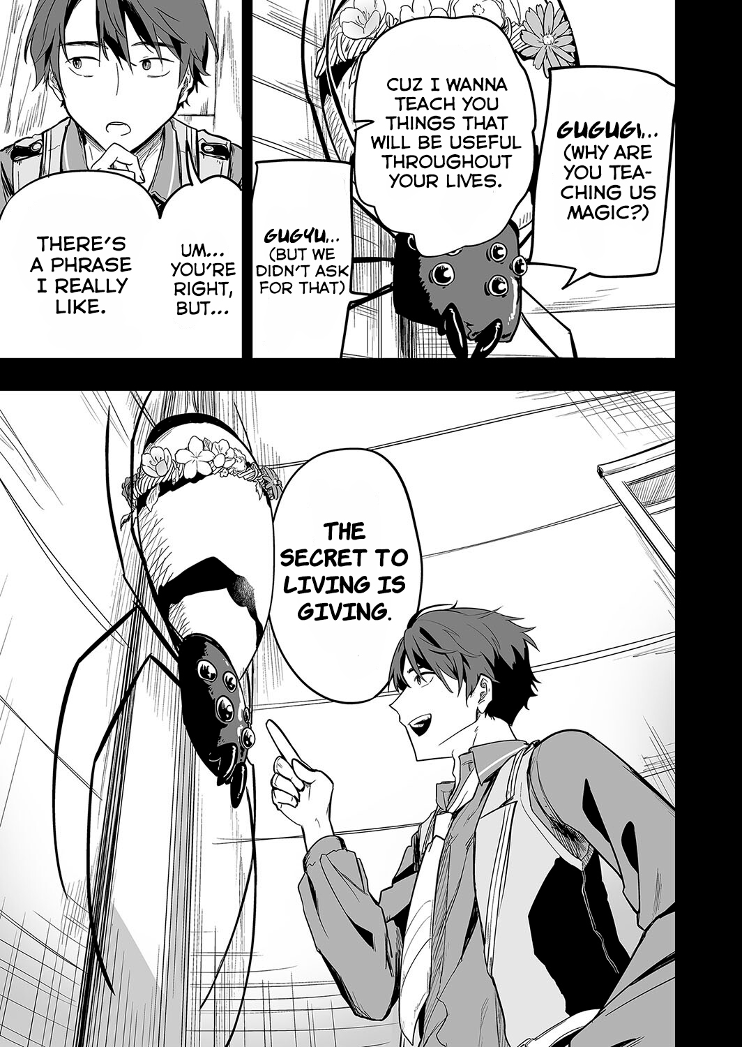 Halaman dari "Ano Toki Tasukete Itadaita Monster Musume desu." Isekai Ossan Kyoushi Totsuzen no Moteki ni Konwaku suru Chapter 6