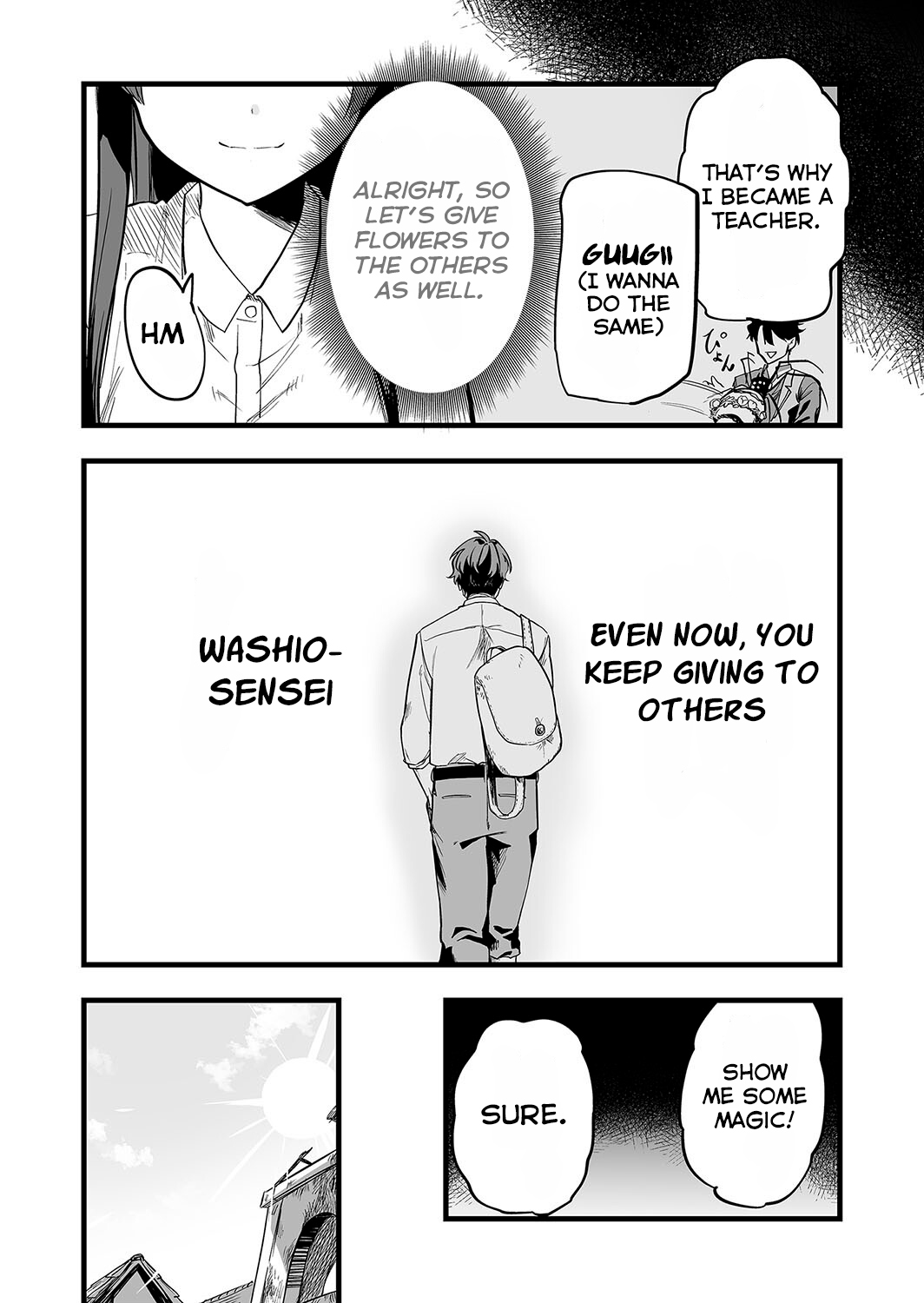 Halaman dari "Ano Toki Tasukete Itadaita Monster Musume desu." Isekai Ossan Kyoushi Totsuzen no Moteki ni Konwaku suru Chapter 6