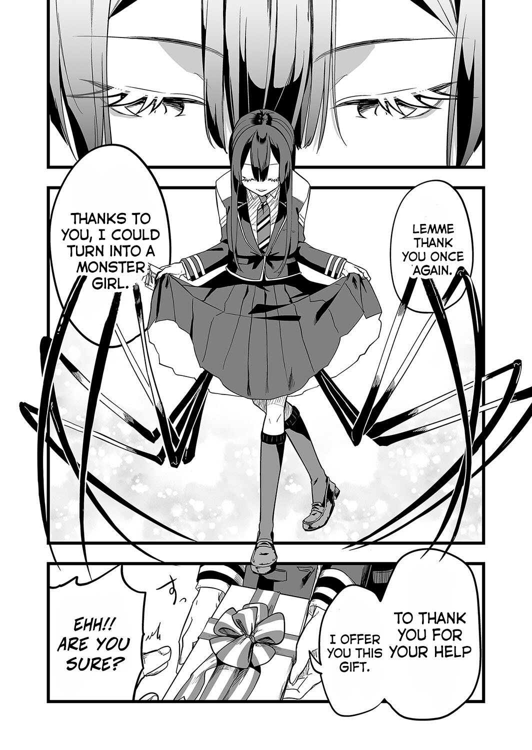 Halaman dari "Ano Toki Tasukete Itadaita Monster Musume desu." Isekai Ossan Kyoushi Totsuzen no Moteki ni Konwaku suru Chapter 6