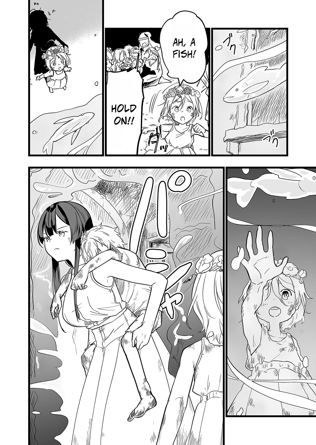 Halaman dari "Ano Toki Tasukete Itadaita Monster Musume desu." Isekai Ossan Kyoushi Totsuzen no Moteki ni Konwaku suru Chapter 6