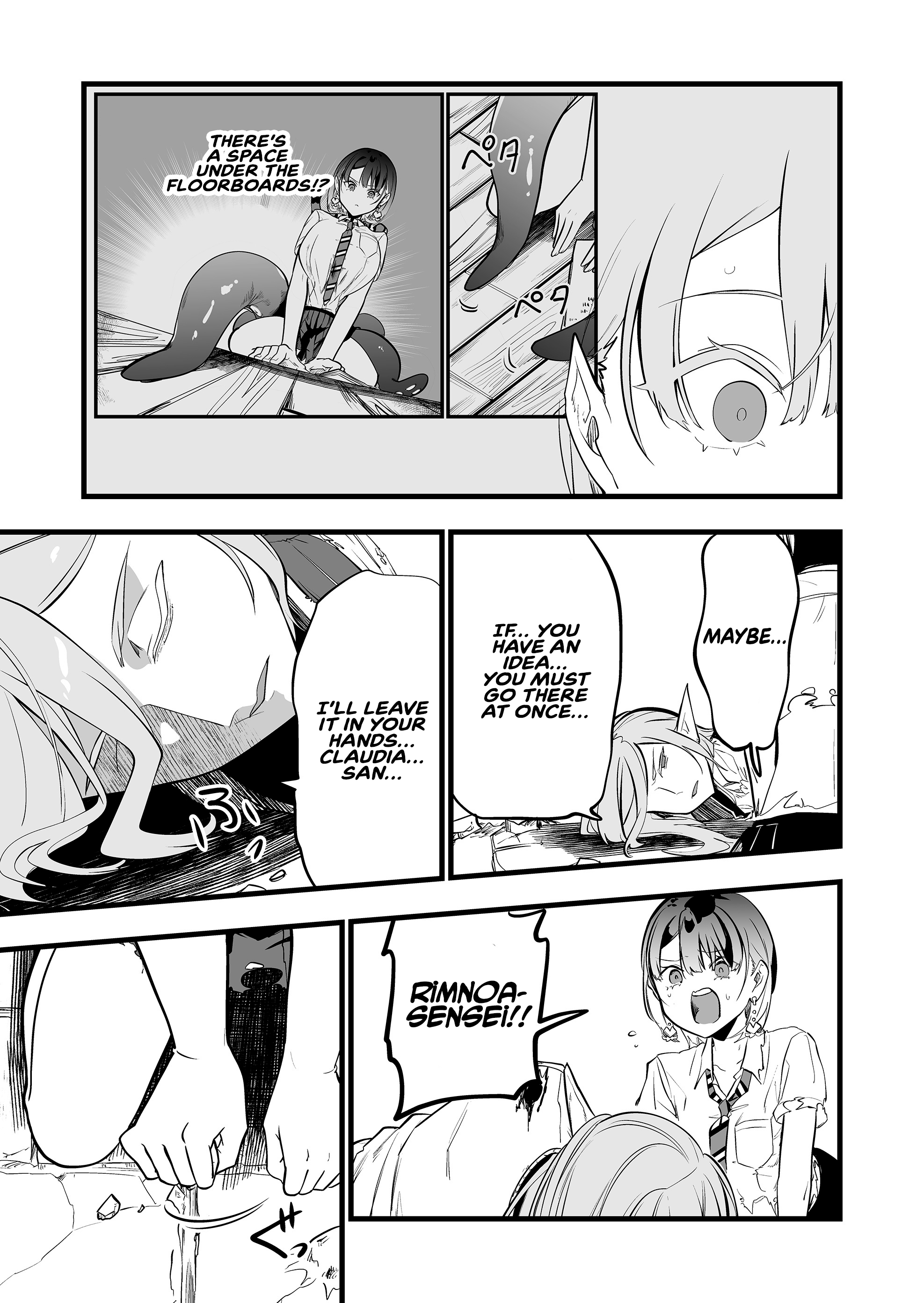 Halaman dari "Ano Toki Tasukete Itadaita Monster Musume desu." Isekai Ossan Kyoushi Totsuzen no Moteki ni Konwaku suru Chapter 41