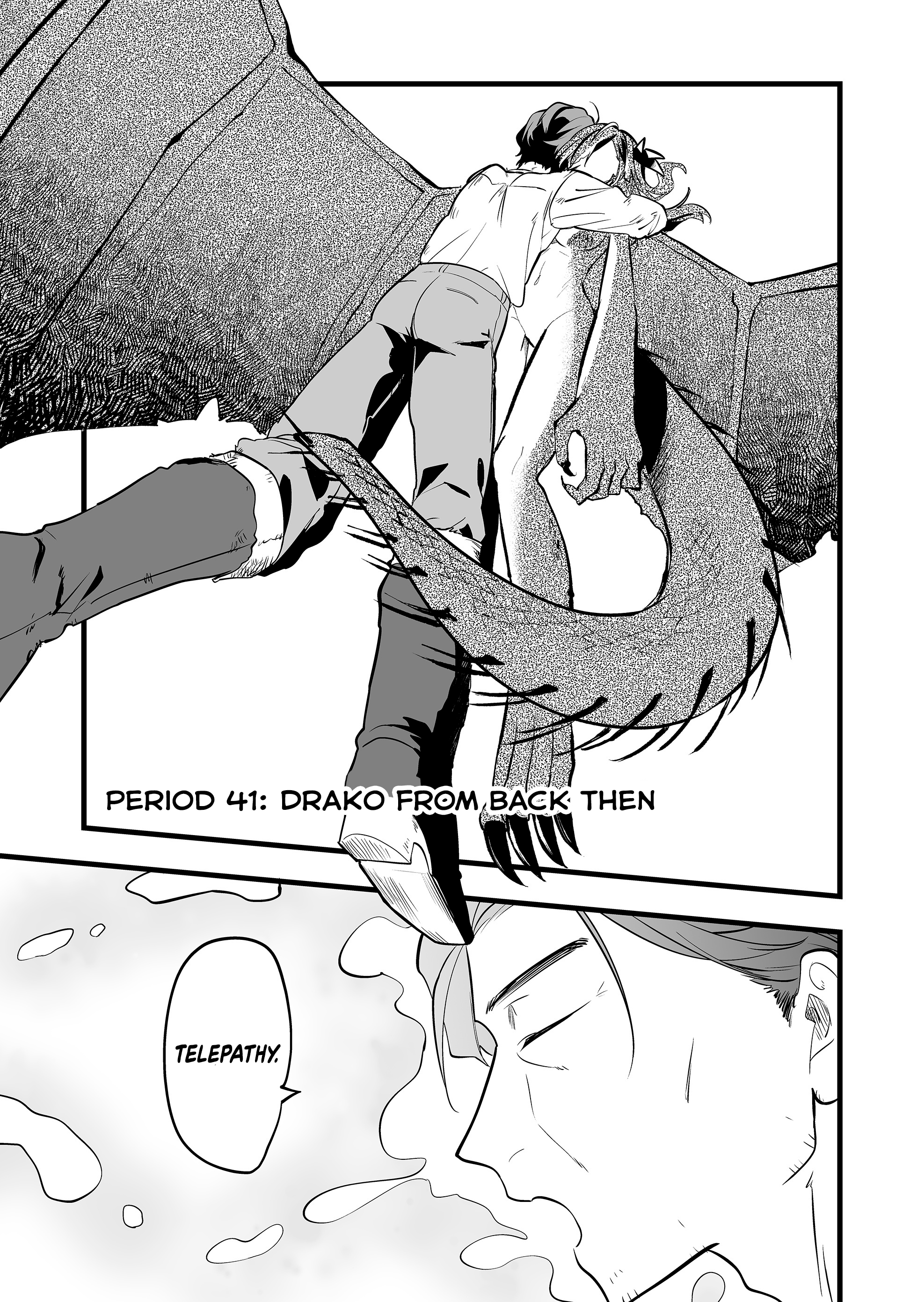 Halaman dari "Ano Toki Tasukete Itadaita Monster Musume desu." Isekai Ossan Kyoushi Totsuzen no Moteki ni Konwaku suru Chapter 41