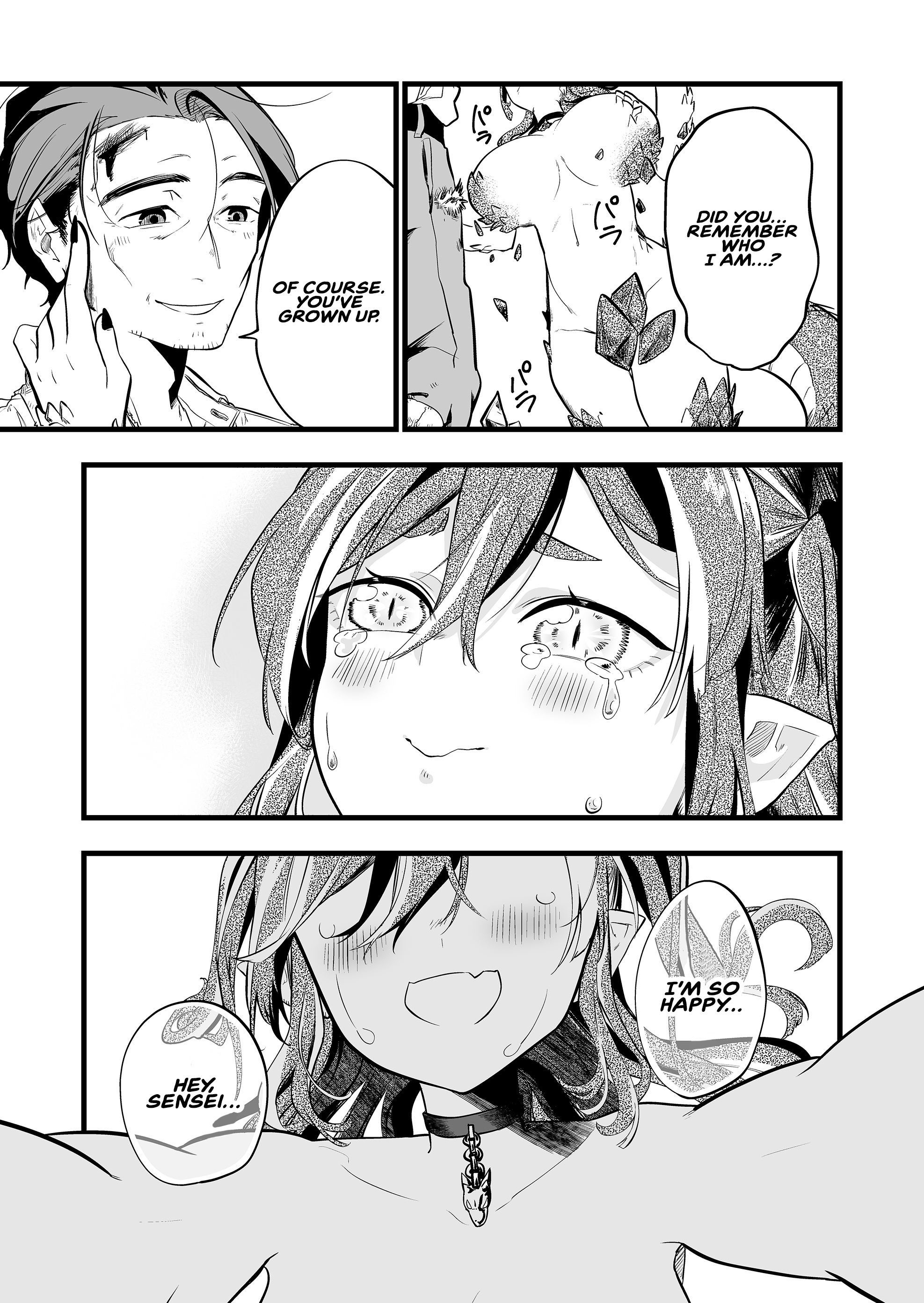 Halaman dari "Ano Toki Tasukete Itadaita Monster Musume desu." Isekai Ossan Kyoushi Totsuzen no Moteki ni Konwaku suru Chapter 41