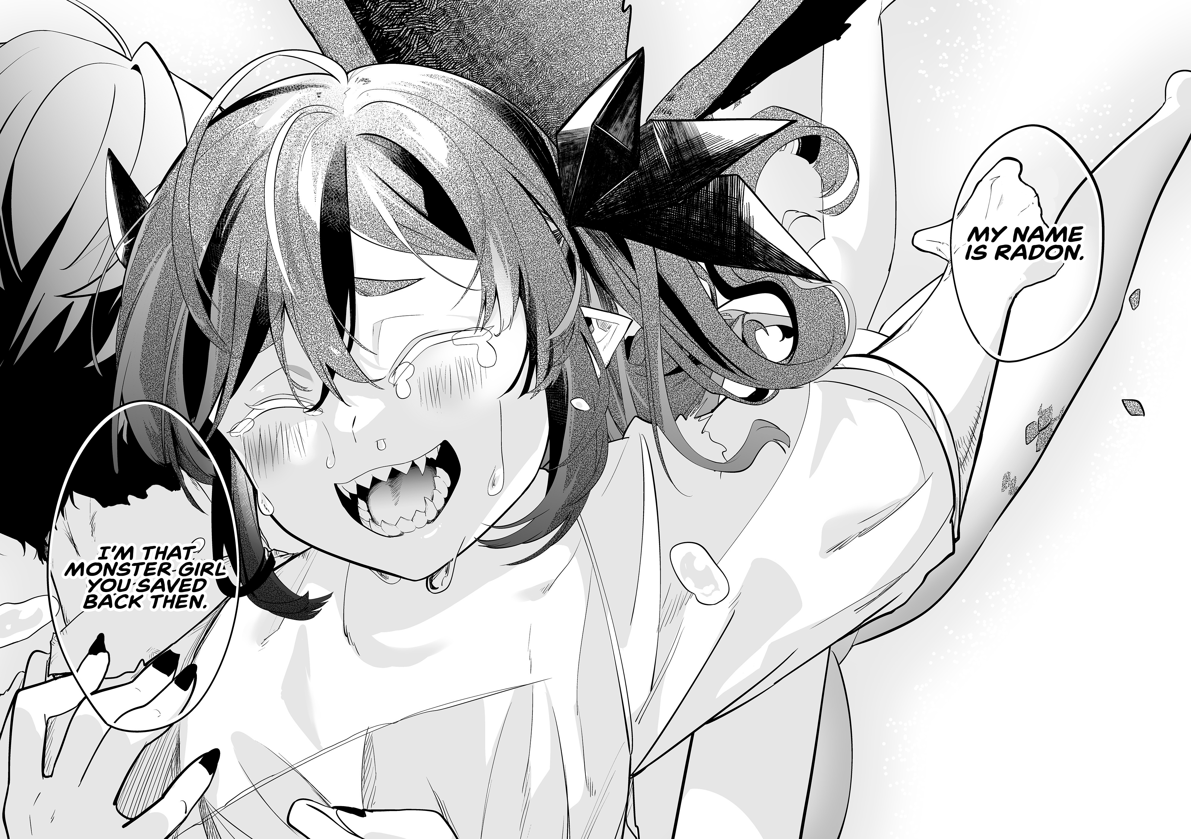 Halaman dari "Ano Toki Tasukete Itadaita Monster Musume desu." Isekai Ossan Kyoushi Totsuzen no Moteki ni Konwaku suru Chapter 41