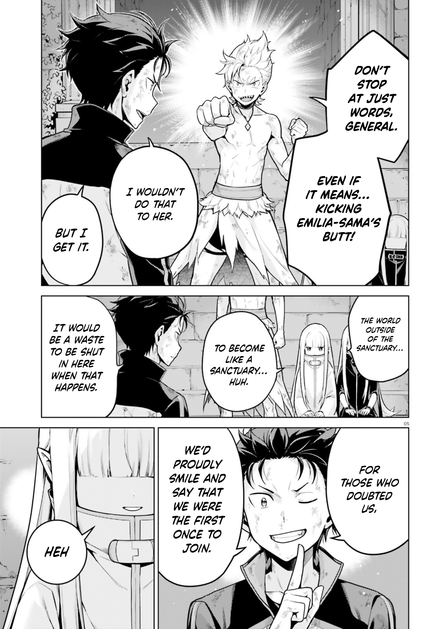 Halaman dari Re:Zero kara Hajimeru Isekai Seikatsu: Dai 4-shou—Seiiki to Gouyoku no Majo Chapter 57