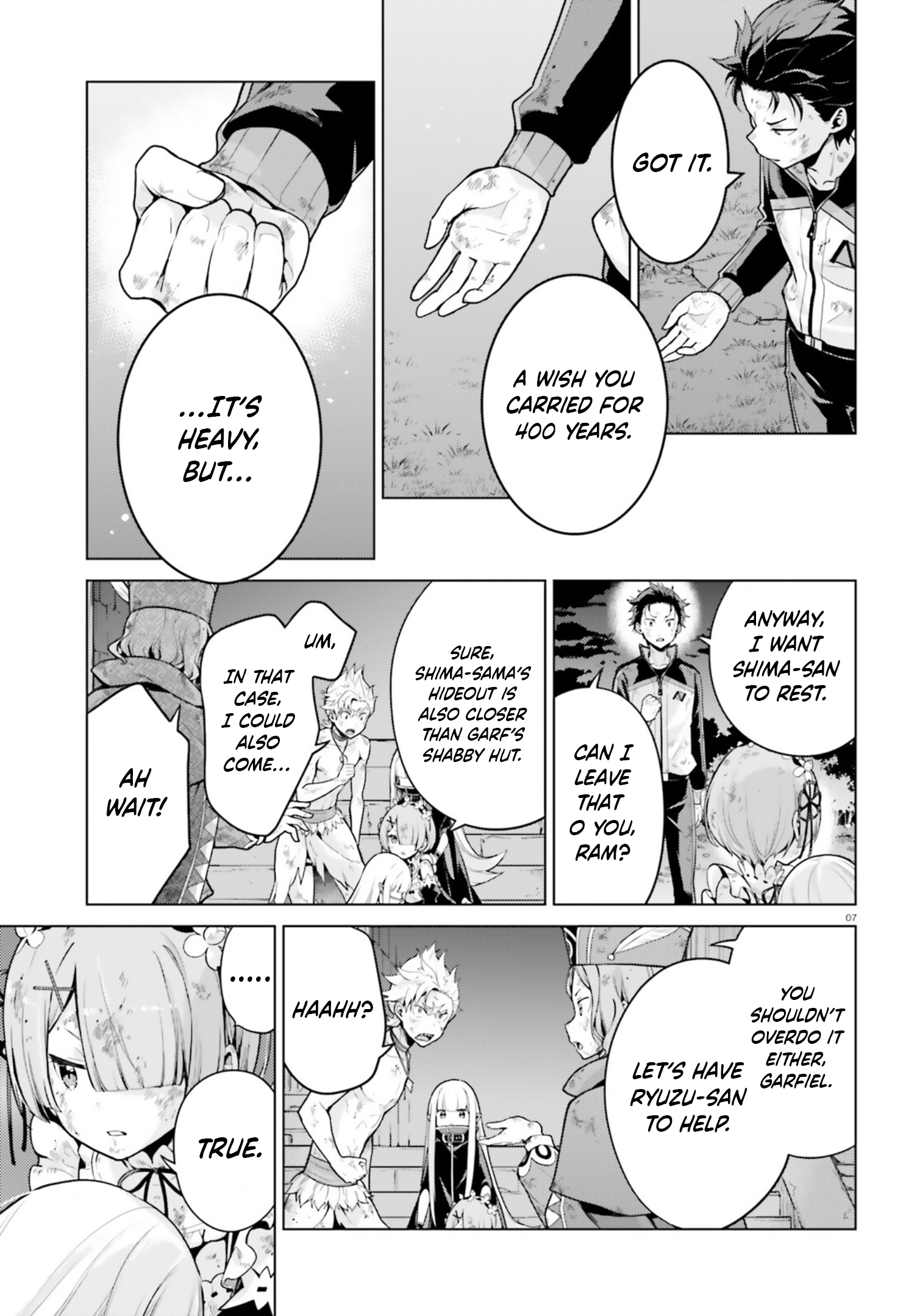 Halaman dari Re:Zero kara Hajimeru Isekai Seikatsu: Dai 4-shou—Seiiki to Gouyoku no Majo Chapter 57