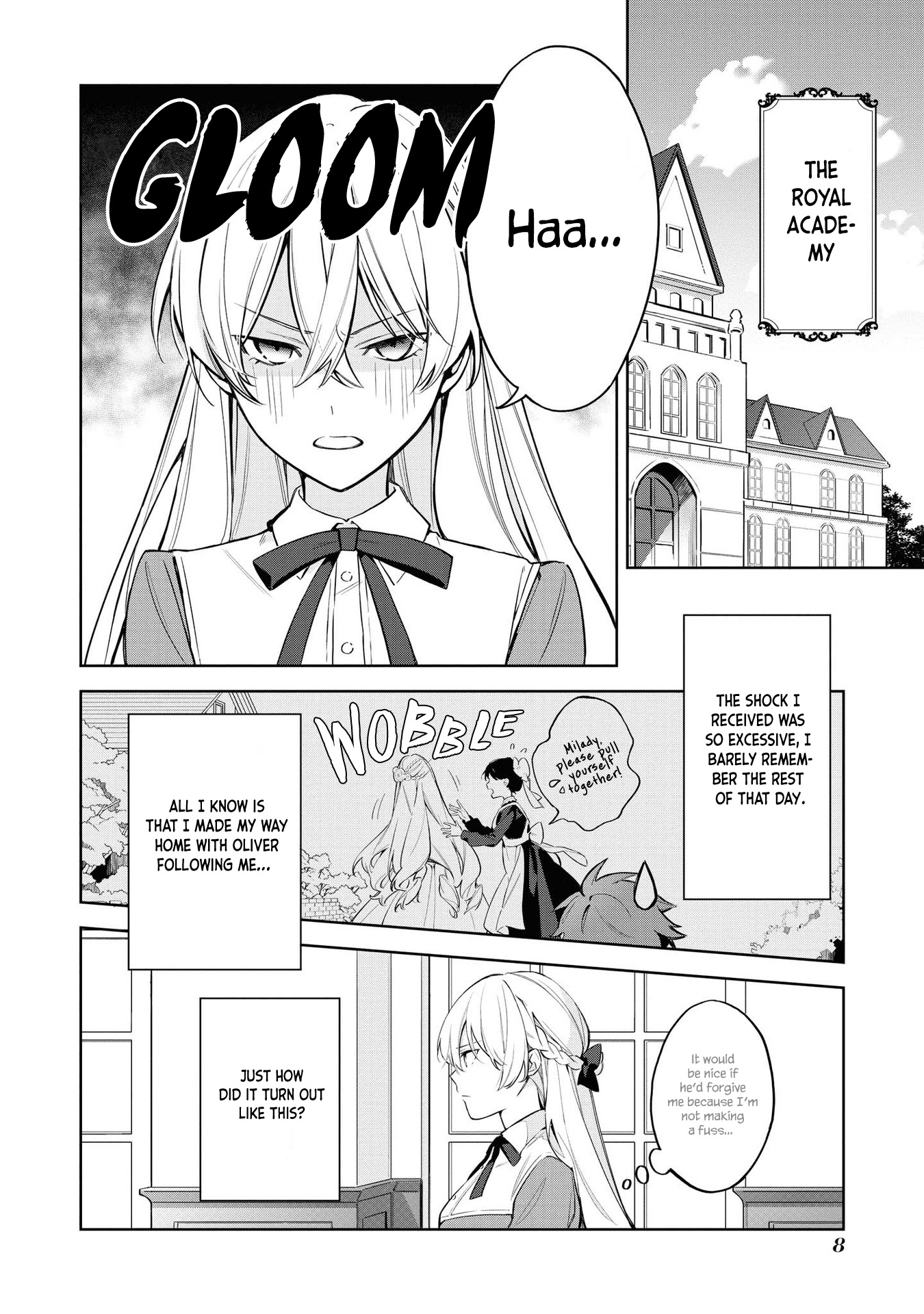 Halaman dari Though I May Be a Villainess, I'll Show You I Can Obtain Happiness! Chapter 1