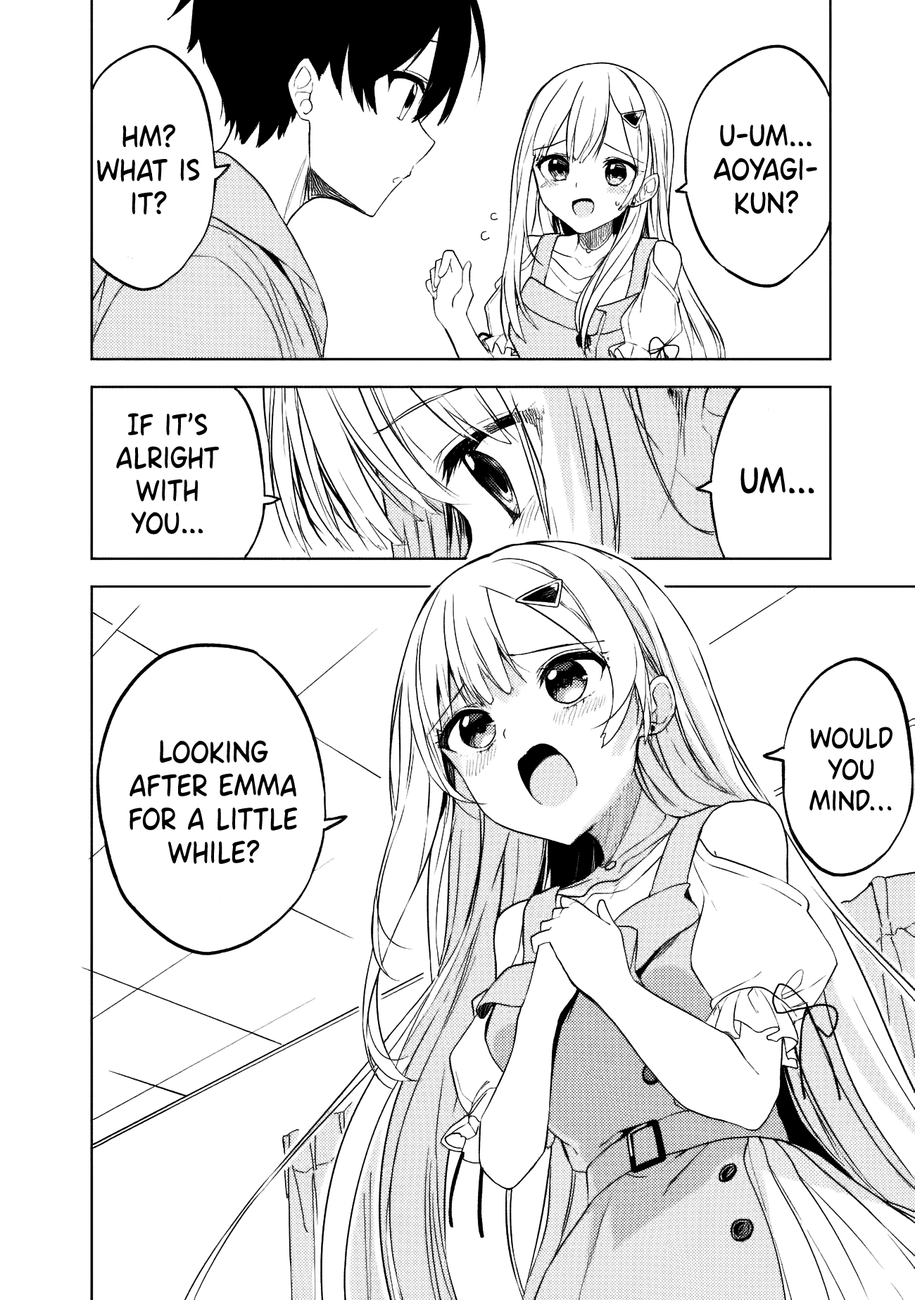 Halaman dari Maigo ni Natteita Youjo wo Tasuketara, Otonari ni Sumu Bishoujo Ryuugakusei ga Ie ni Asobi ni Kuru You ni Natta Ken ni Tsuite Chapter 12