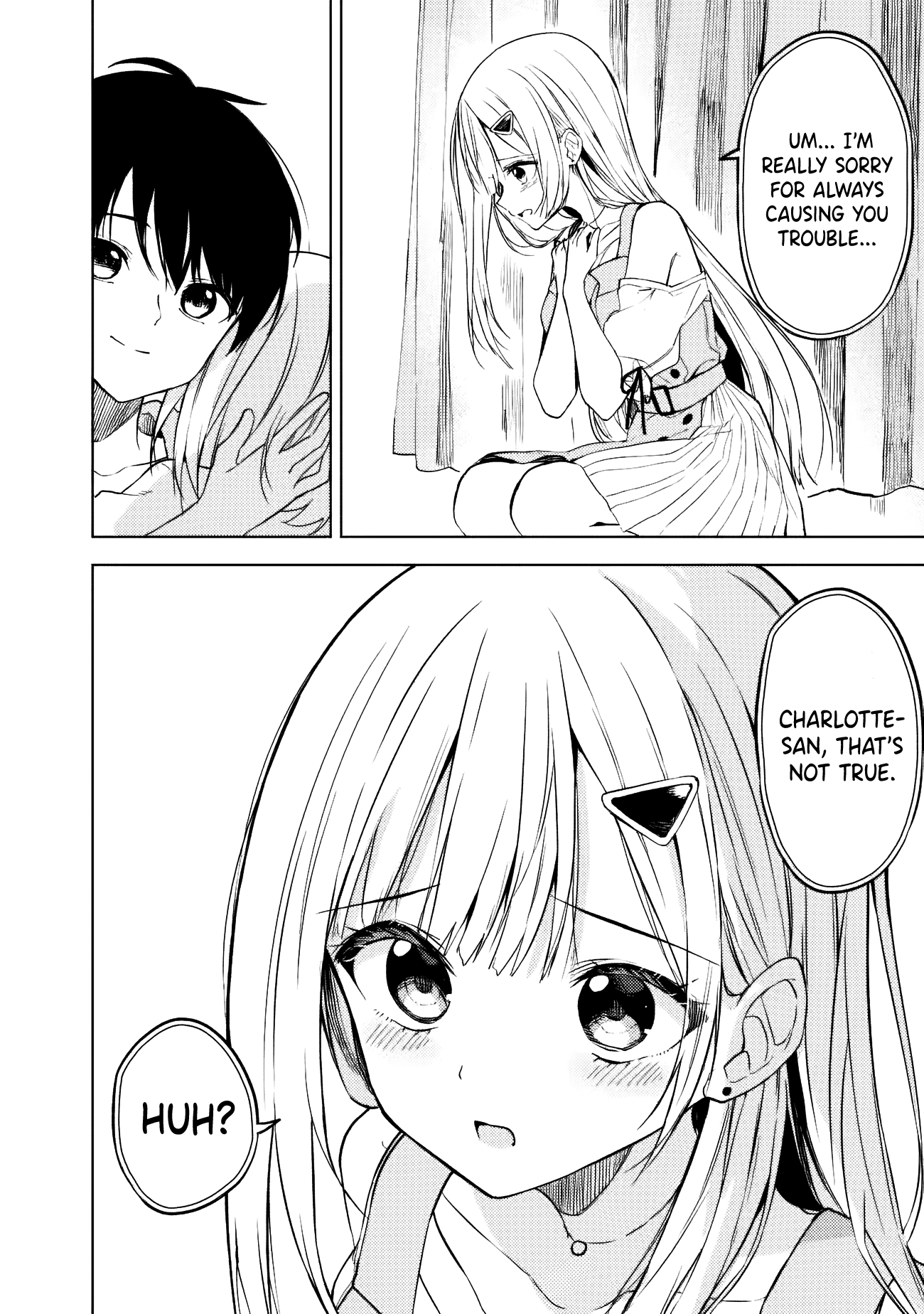 Halaman dari Maigo ni Natteita Youjo wo Tasuketara, Otonari ni Sumu Bishoujo Ryuugakusei ga Ie ni Asobi ni Kuru You ni Natta Ken ni Tsuite Chapter 12