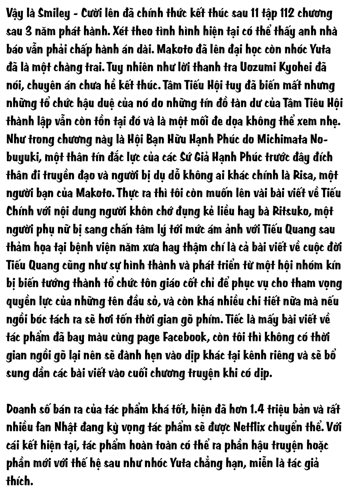 Smiley - Cười Lên Chap 112 - Next Chap 113