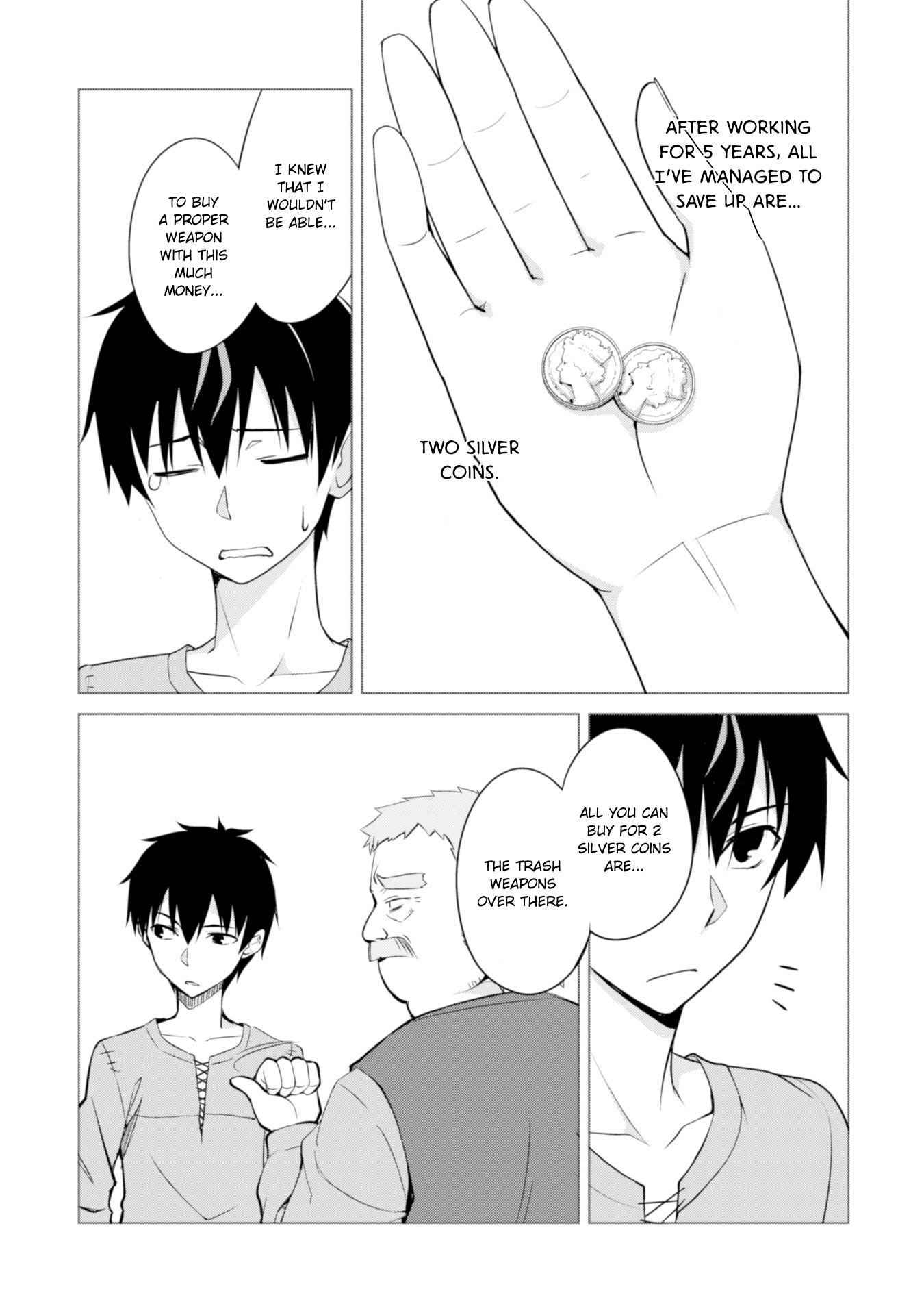 Halaman dari Boushoku no Berserk ~Ore dake Level to Iu Gainen wo Toppa suru~ Chapter 2