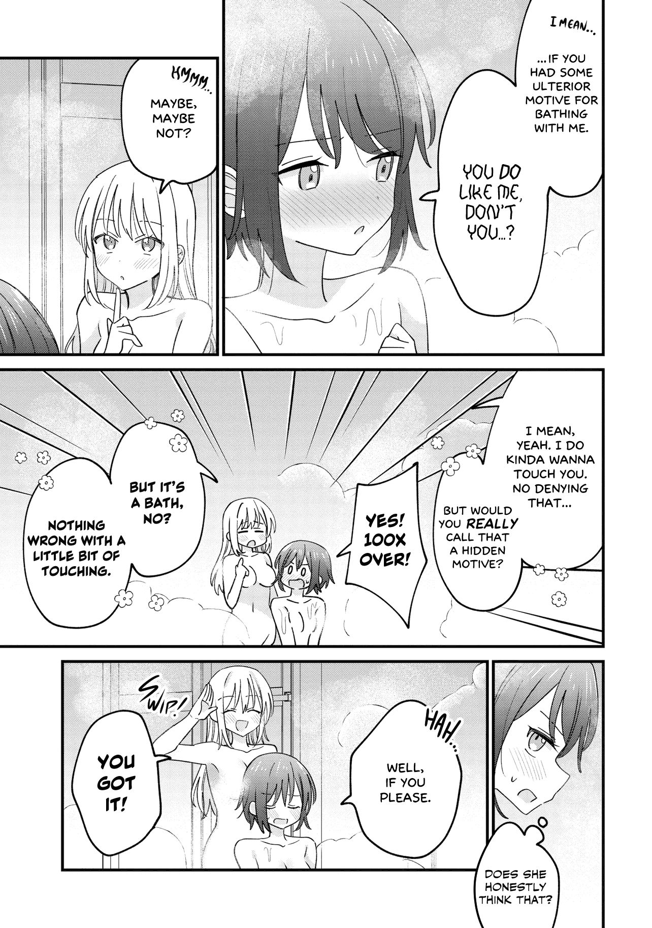 Halaman dari Kao dake yoi Classmate ga, Yatara to Guigui Kuru Yuri no Hanashi. Chapter 3.1