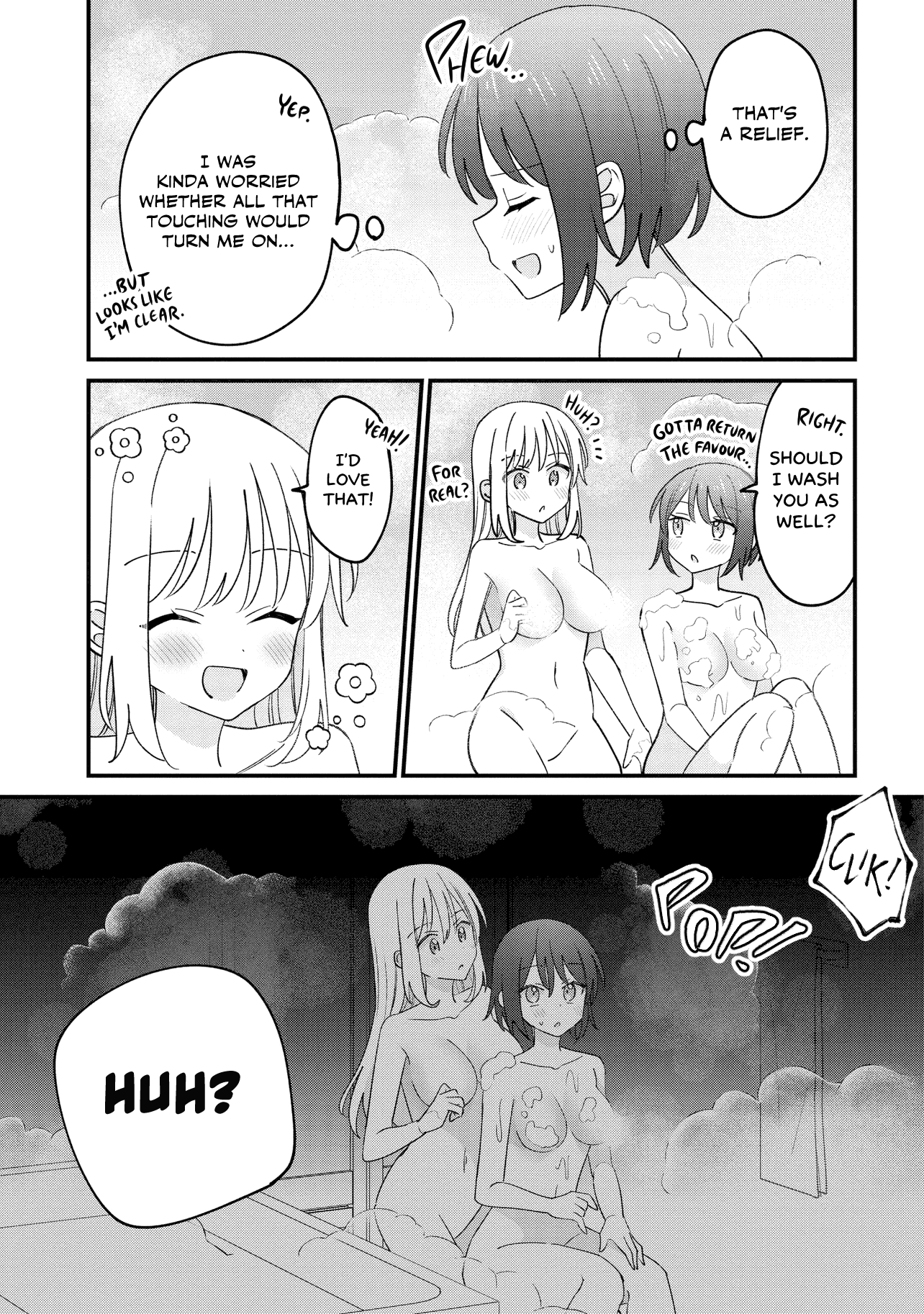 Halaman dari Kao dake yoi Classmate ga, Yatara to Guigui Kuru Yuri no Hanashi. Chapter 3.1